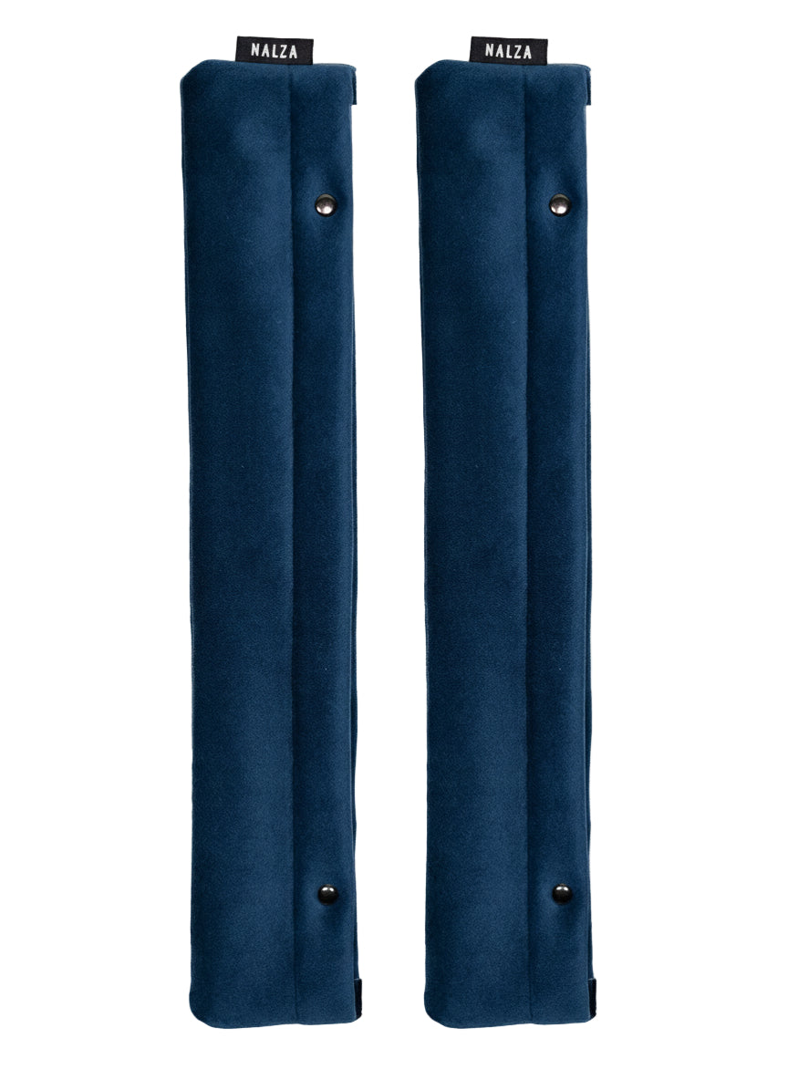 Blue Velvet Speed Skating Blade Covers.