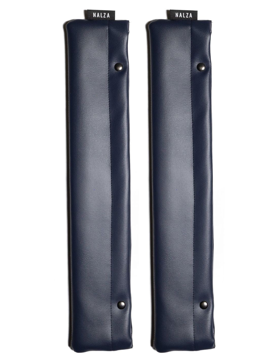 Colorwave™ navy speed skating blade covers.