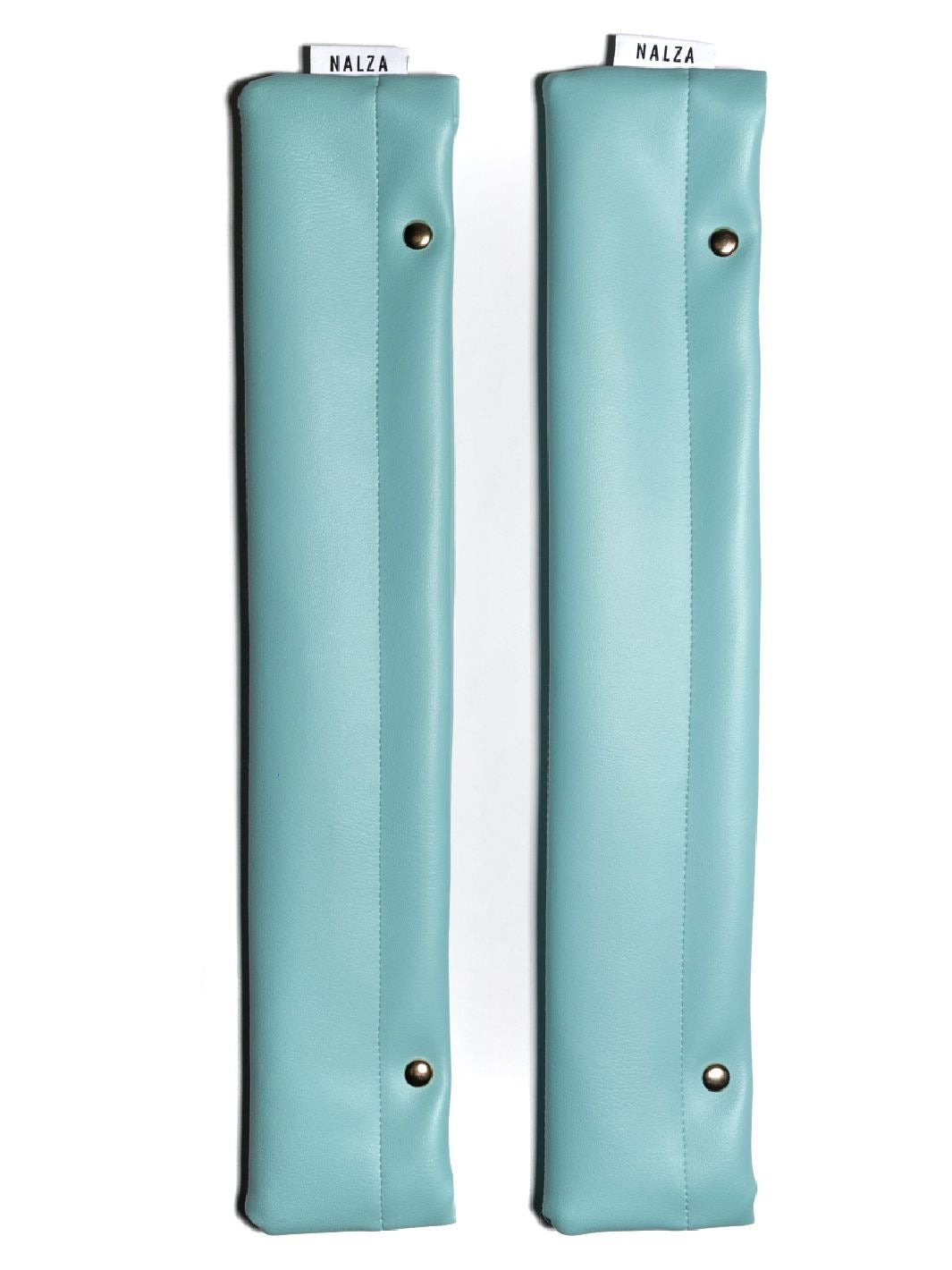 Faded Blue Mint Speed Skating Blade Covers.